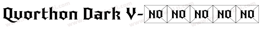 Quorthon Dark V字体转换